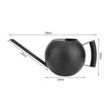 Schwarze Gießkanne für den Innenbereich