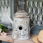 cabane pour oiseau metal