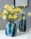Petrolblaue Vase