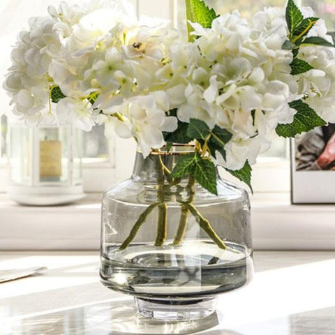 vase fumé fleurs
